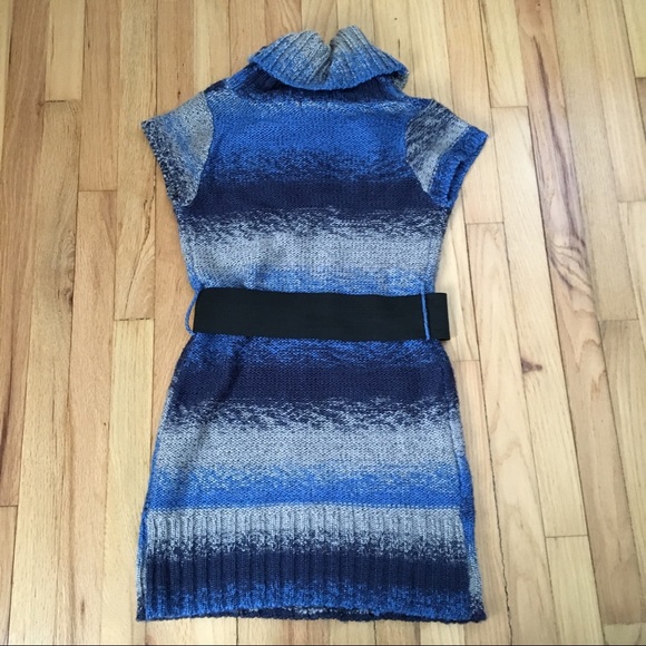 Long sleeveless sweater w/ belt - Picture 3 of 4